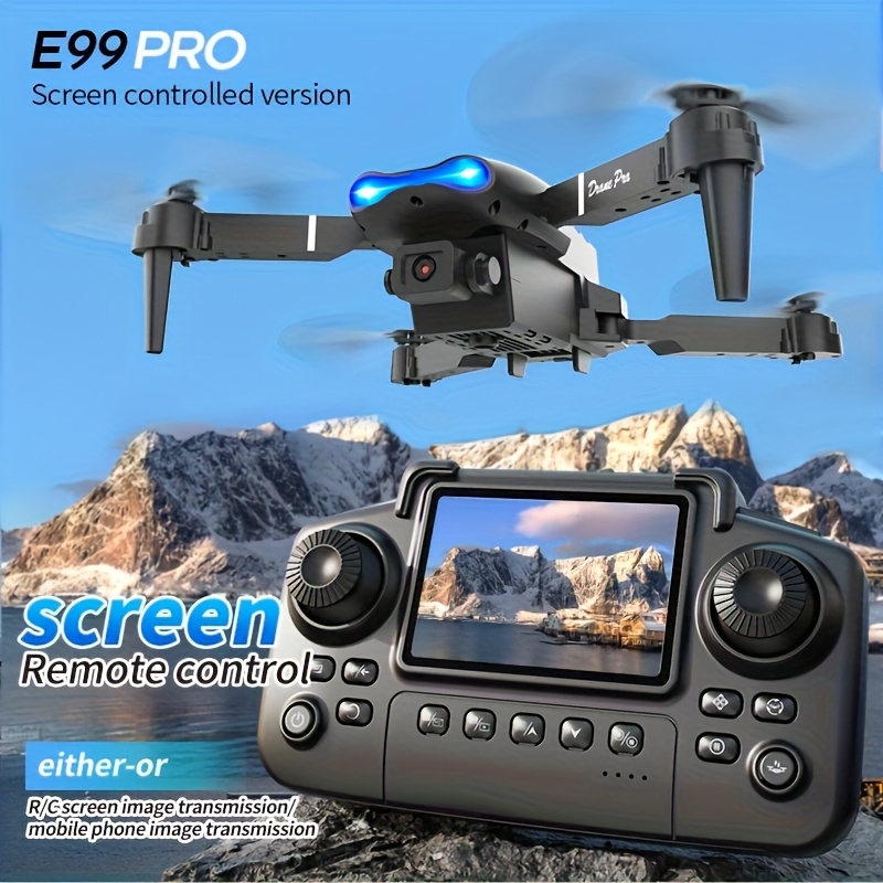 E99 PRO MAX Foldable Drone wit - Drone Controller Screen ulasan dan harga